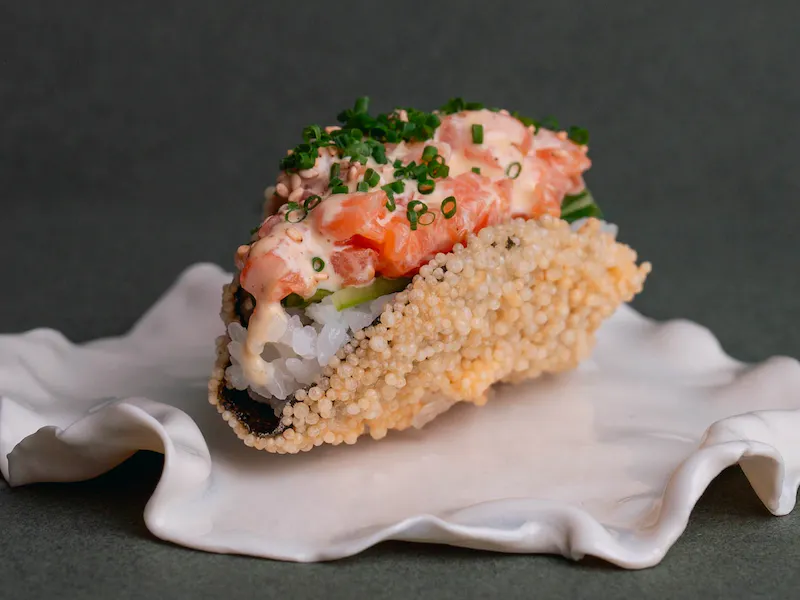 Taco Nori Saumon Goma