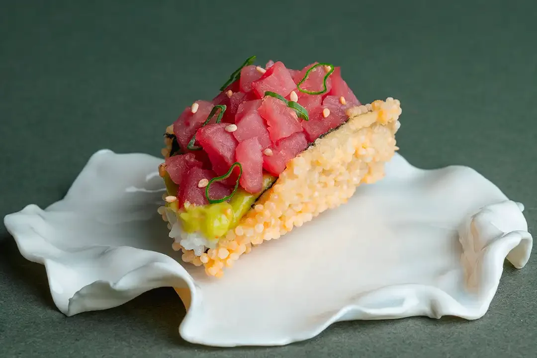 Taco Nori Thon Cru & Guacamole 