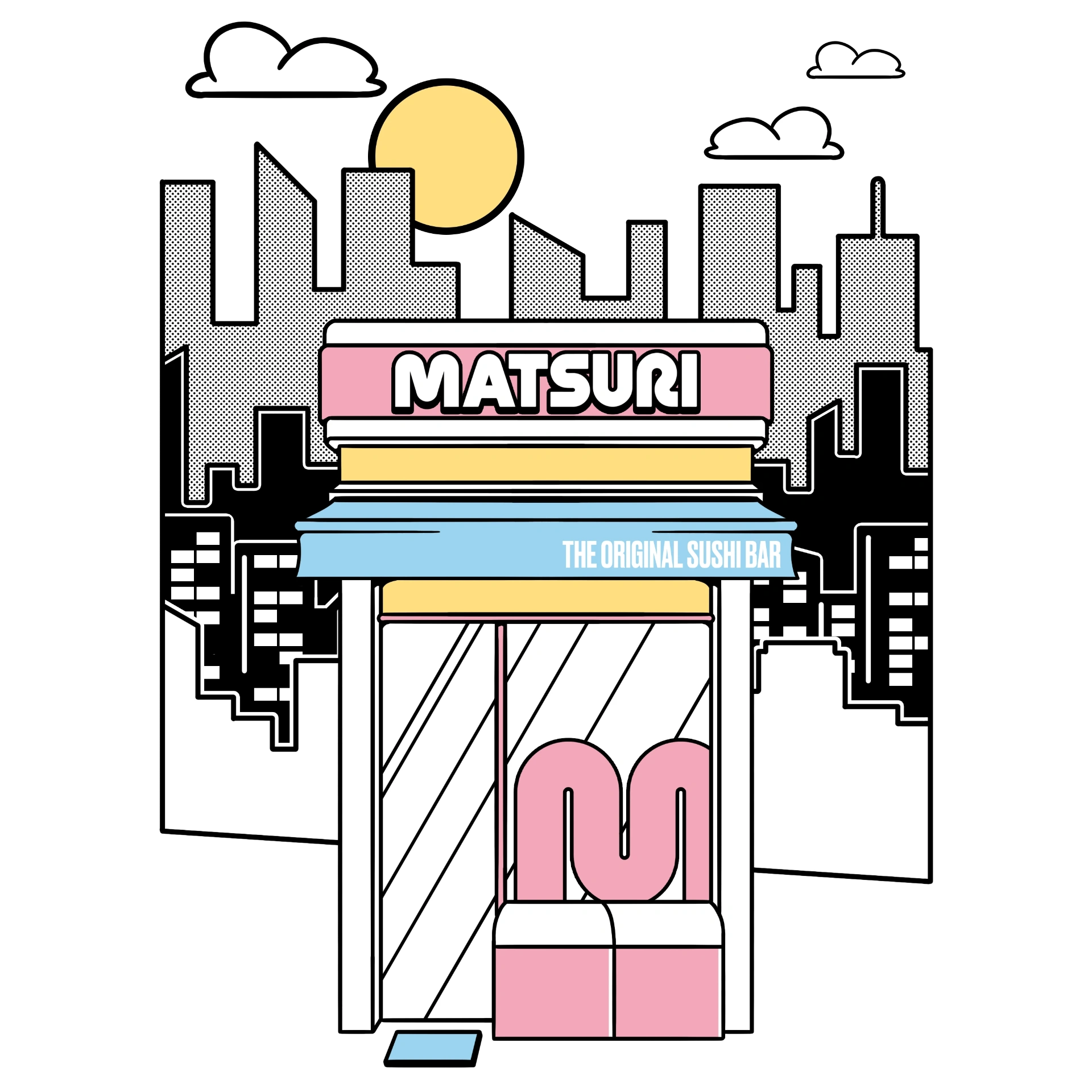 Matsuri Restaurant Illustration